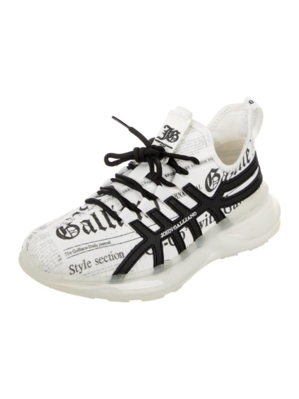 Men's Size 44 John Galliano Gazette Newsprint Runners